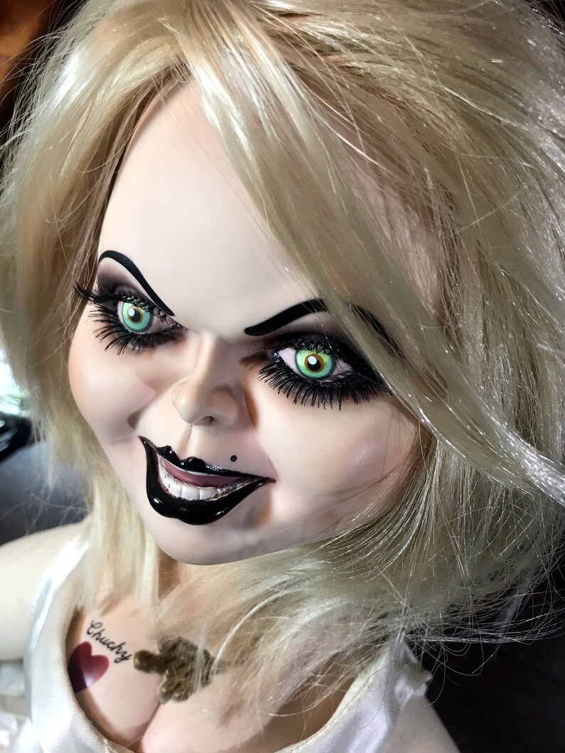 Custom face painting 2001 Tiffany Bride of Chucky doll