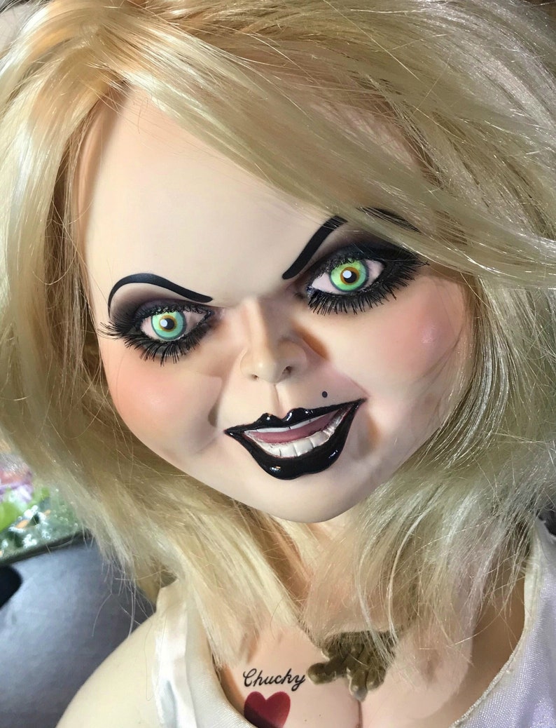 Custom face painting 2001 Tiffany Bride of Chucky doll
