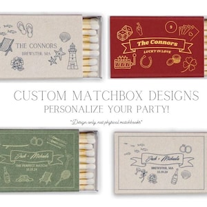 Custom Matchbooks for Weddings, Parties, Housewarming