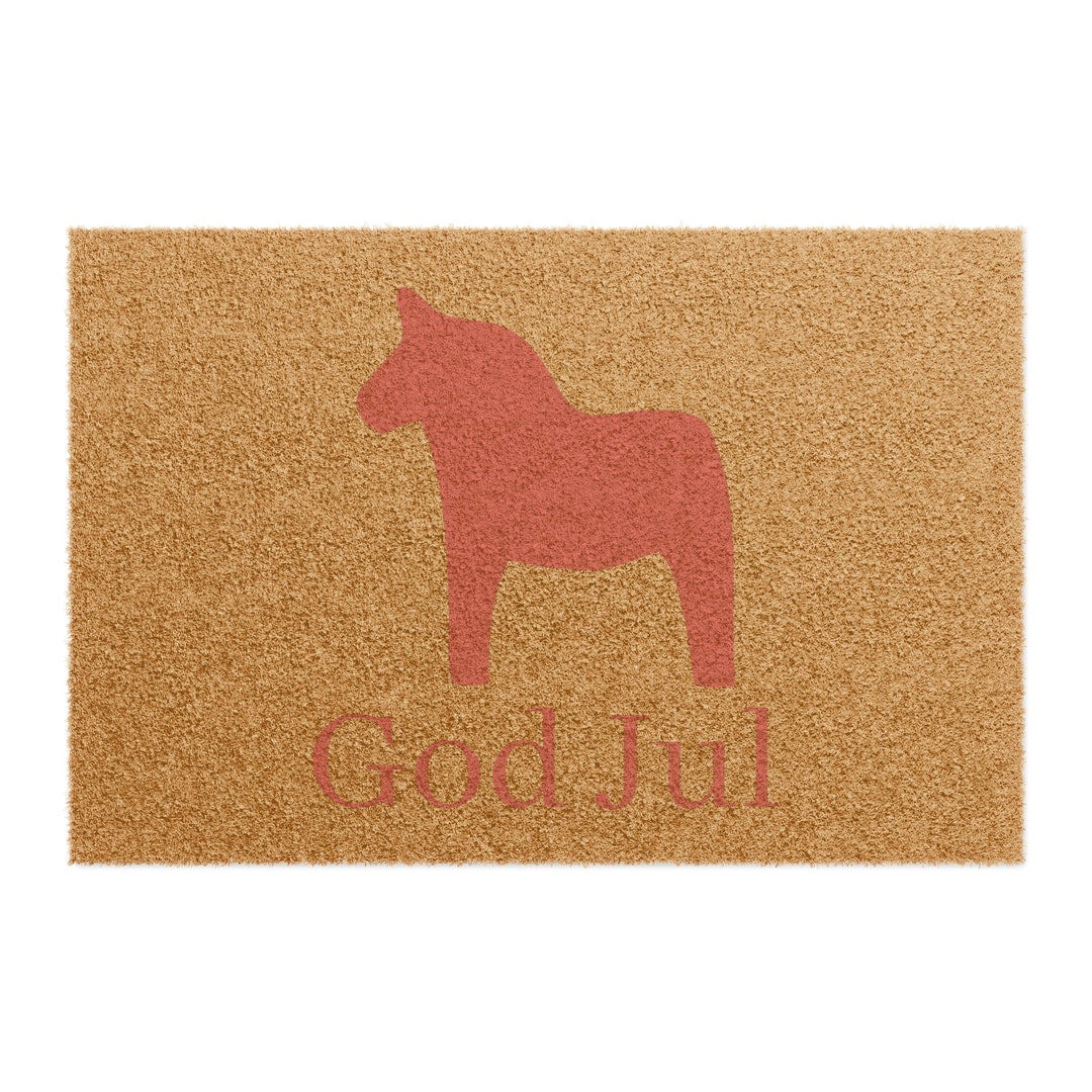 Dala Horse God Jul Swedish Scandinavian Doormat - Etsy