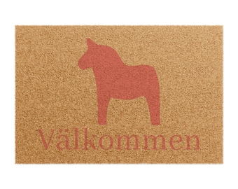 Wycieraczka szwedzka skandynawska Dala Horse - Välkommen