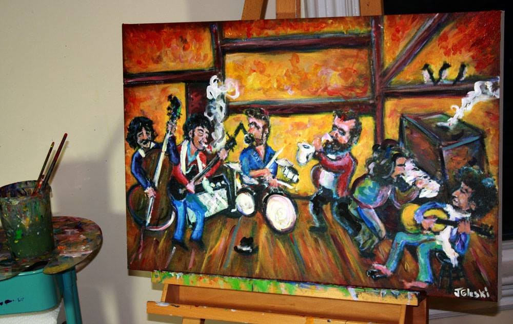 Custom Painted When I Paint My Masterpiece the Band & Bob Dylan