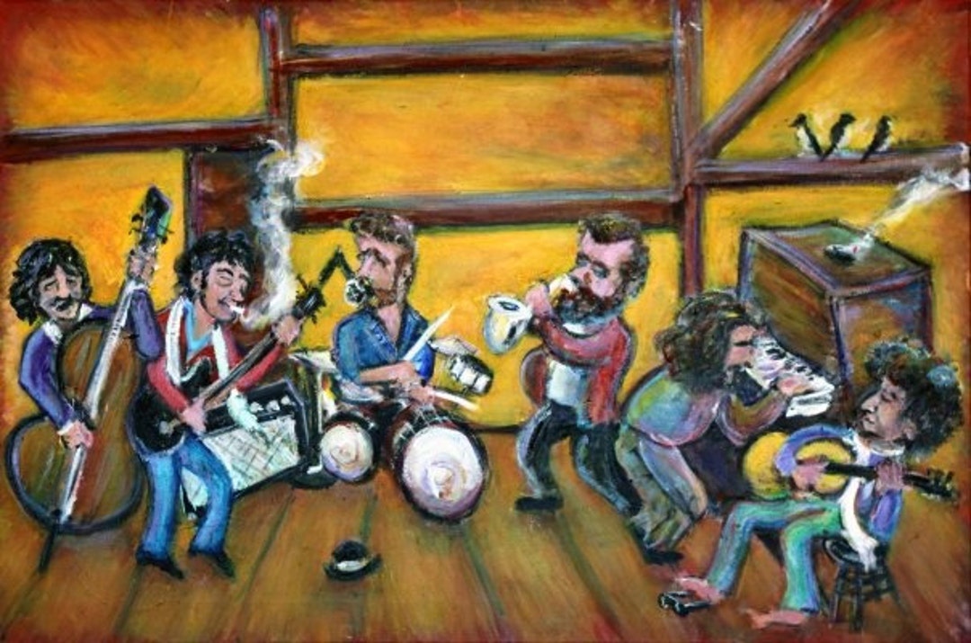 When I Paint My Masterpiece the Band & Bob Dylan 30 Stretched Canvas