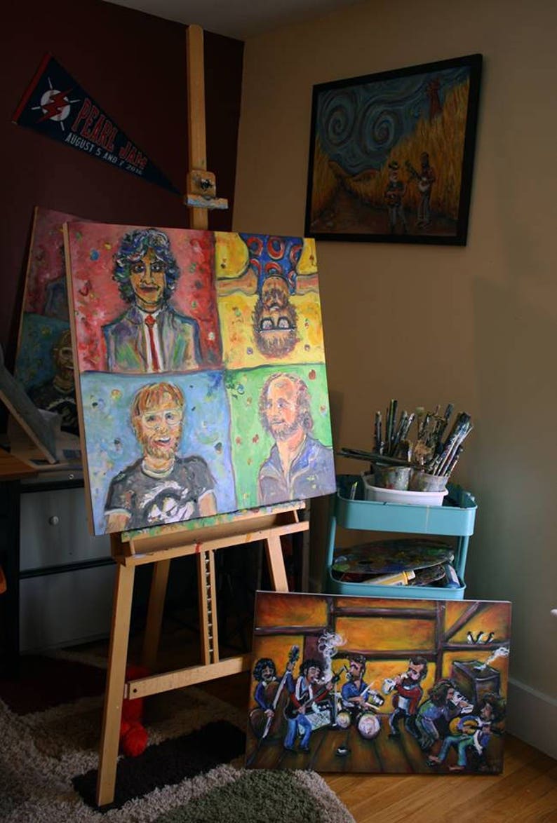 When I Paint My Masterpiece the Band & Bob Dylan 30 Stretched Canvas