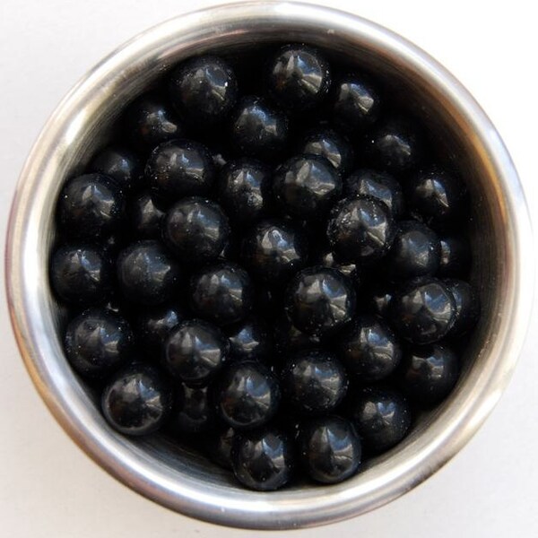Black Sixlet Sprinkles 8 ounces Jar