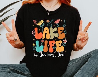 Comfort Colors Lake Life Shirt, Lake Shirt, On The Lake,Gift for Travel Lover, Gift for Adventurer, Vacation Shirt, Lake Fan Tee, Camper Tee