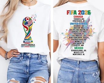 World 2026 Shirt, USA Canada Mexico T-Shirt, Soccer Fan Tee