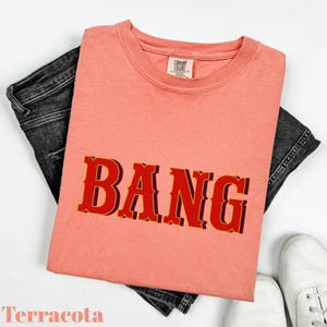 Comfort Colors® •BANG• Vintage Cowboy T-Shirt, Western Y2k Baby T-Shirt, Western Bachelorette T-Shirt, Retro Cowboy Shirt, Cowgirl T-shirt image 6