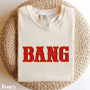 Comfort Colors® •BANG• Vintage Cowboy T-Shirt, Western Y2k Baby T-Shirt, Western Bachelorette T-Shirt, Retro Cowboy Shirt, Cowgirl T-shirt image 4