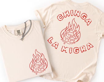 Comfort Colors Chinga La Migra Shirt, Anti Deportation Top, Abolish ICE Tee, Pro Immigration Graphic Tee, Human Rights Political Protest