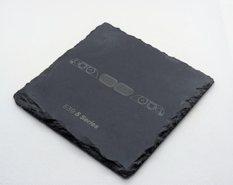 BMW E39 5 Series Front End Slate Coaster | BMW / German Car Gift