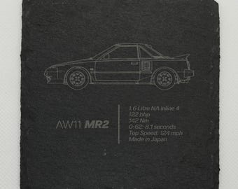 Toyota MR2 AW11 Slate Coaster | JDM Car Gift