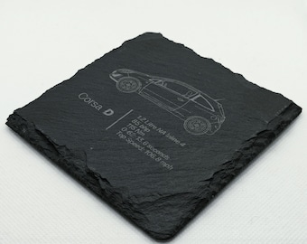 Vauxhall Corsa D Slate Coaster | Euro Car Gift