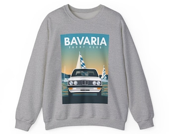 Bavaria Yacht Club Graphic Sweater / Jumper | Grey | German Car Gift