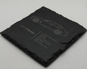 BMW 3 Series G20 Slate Coaster | German Car Gift