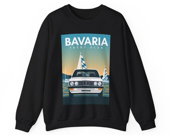 Bavaria Yacht Club Graphic Sweater / Jumper | Black | German Car Gift