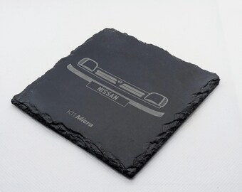 Nissan Micra K11 Front End Pre Facelift Slate Coaster | JDM Car Gift
