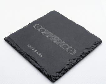 BMW E28 5 Series Front End Slate Coaster | BMW / German Car Gift