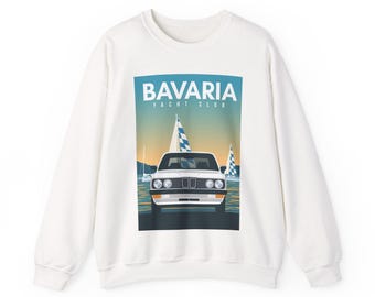 Bavaria Yacht Club Graphic Sweater / Jumper | White | German Car Gift