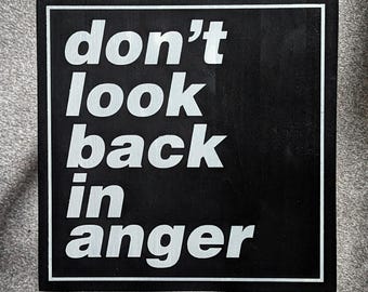 Don't Look Back In Anger Stool | OASIS THEMED STOOL | Unique
