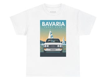 Bavaria Yacht Club Graphic T-Shirt | White | German Car Gift