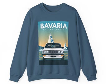 Bavaria Yacht Club Graphic Sweater / Jumper | Indigo Blue | German Car Gift