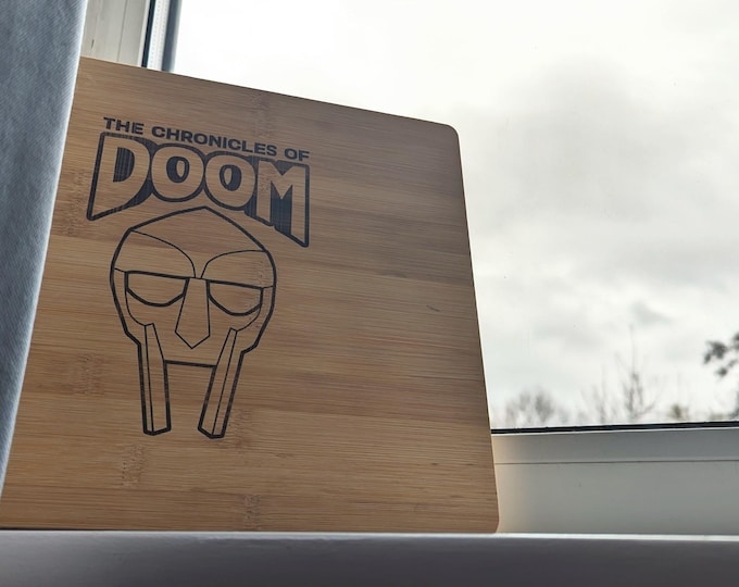 Featured listing image: Chronicles of Doom Decorative Plaque | MF DOOM | Hip Hop | Rap | Unique Gift