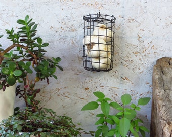Handwoven, Wall Hanging, Wire Basket