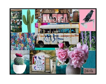 Collage Digital Art  Instant Download