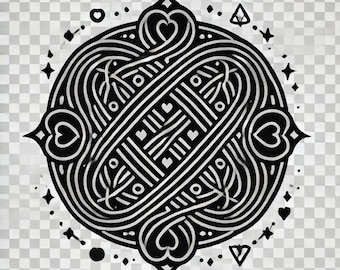 Two Sigils. Sigil to Attract Love and Strengthen Emotional Connections. Sigil to Attract Wealth, Money, and Prosperity.