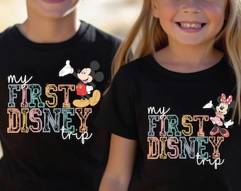 My First Disney Trip Shirt Matching Disney Tees Disney Vacation Family Shirts Disney Kids Tee Disneyland Shirts Disneyworld kids Trip shirts