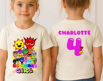 Personalized sprnki Birthday Girl Shirt Custom sprnki Girl Shirt Roblo Game Kids Birthday sprnki Birthday girl tee sprnki Birthday tee