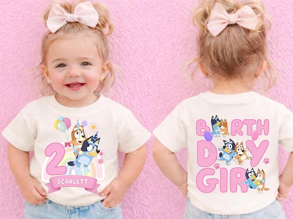 puppy Birthday Girl Shirts puppy Theme Tees Custom Birthday Girl Tee Toddler Shirt Birthday Squad Outfit Personalized Kids Tee