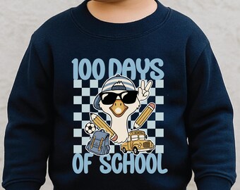 100 Days Of School Quacks Sweatshirt Duck Teacher Sweatshirt First Day of School sweatshirt Back To School Gift Teacher Appreciation Gift