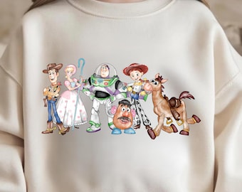 Toddler Toy Story and friends Sweatshirt Toy Story Sweatshirt Toy Story Characters Sweatshirt family Toddler gift