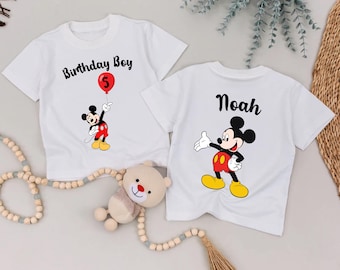 Custom Disney Birthday Shirt Mickey Mouse Balloon Shirt Personalized Mickey Birthday shirt Custom birthday shirt Personalized Birthday Gift