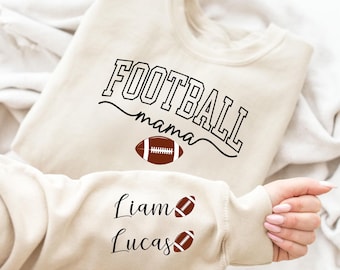 Football Mom shirt Personalized Football Mom Shirt Custom Football With Kids Name Cute Football Mom shirt personalized football shirt