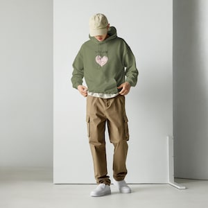 Sudadera árabe libanesa, dulce Líbano, mapa del Líbano, Habibi, sudadera clásica con capucha, algodón, verde militar, regalos para ella, regalos para él