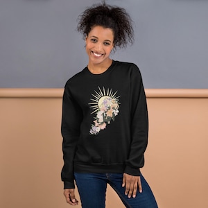Libanon Hoffnung, Sonnenschein, Arabisch Pullover, libanesische Kunst, libanesische Karte, Habibi, Baumwolle, klassisches Sweatshirt, schwarz, Geschenke für sie, Geschenke für ihn