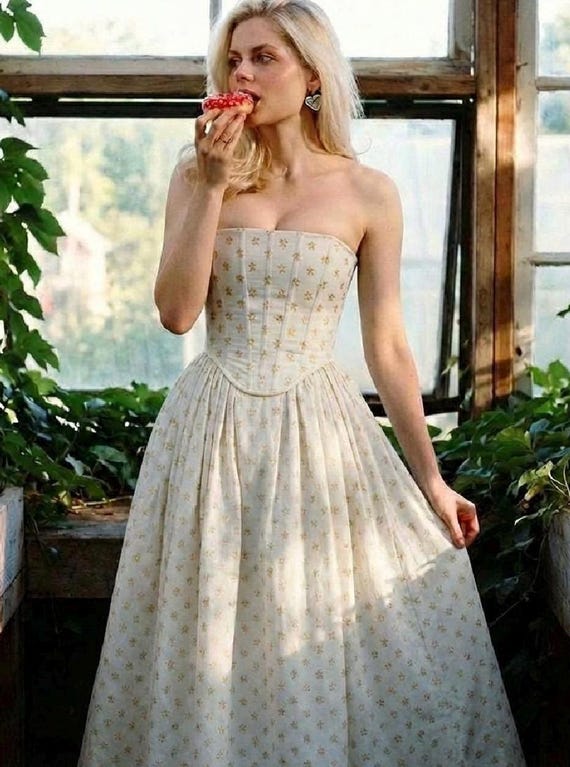 cotton bustier dress Lynette Cotton Bustier Midi Sundress Black