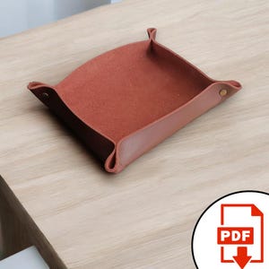 Easy DIY Leather Tray Pattern (PDF) - Leather Patterns - Pdf Pattern