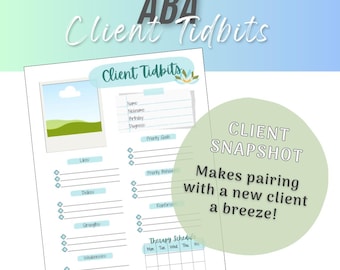 ABA Client Tidbits/Snapshot