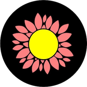 Simple Flower - Spare Tire Covers for all make and models. All tire sizes available, Made in USA. Backup camera available