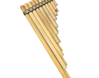 Flauta de Pan Zampoña de Bambú Andino – Hecha a Mano con Calidad Profesional