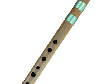 Flauta Quena Andina Profesional Hecha de Guayacán (Palo Santo) con Acentos Tradicionales Bolivianos / Hecha a Mano