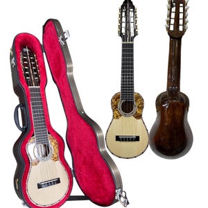 Tago Charango aus einem Stück – Fichtendecke, schwarzes Moradillo-Griffbrett, klarer Klang