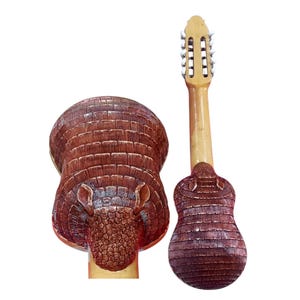Armadillo Charango – Handgjort instrument i massivt Naranjillo-trä från Andinskanden