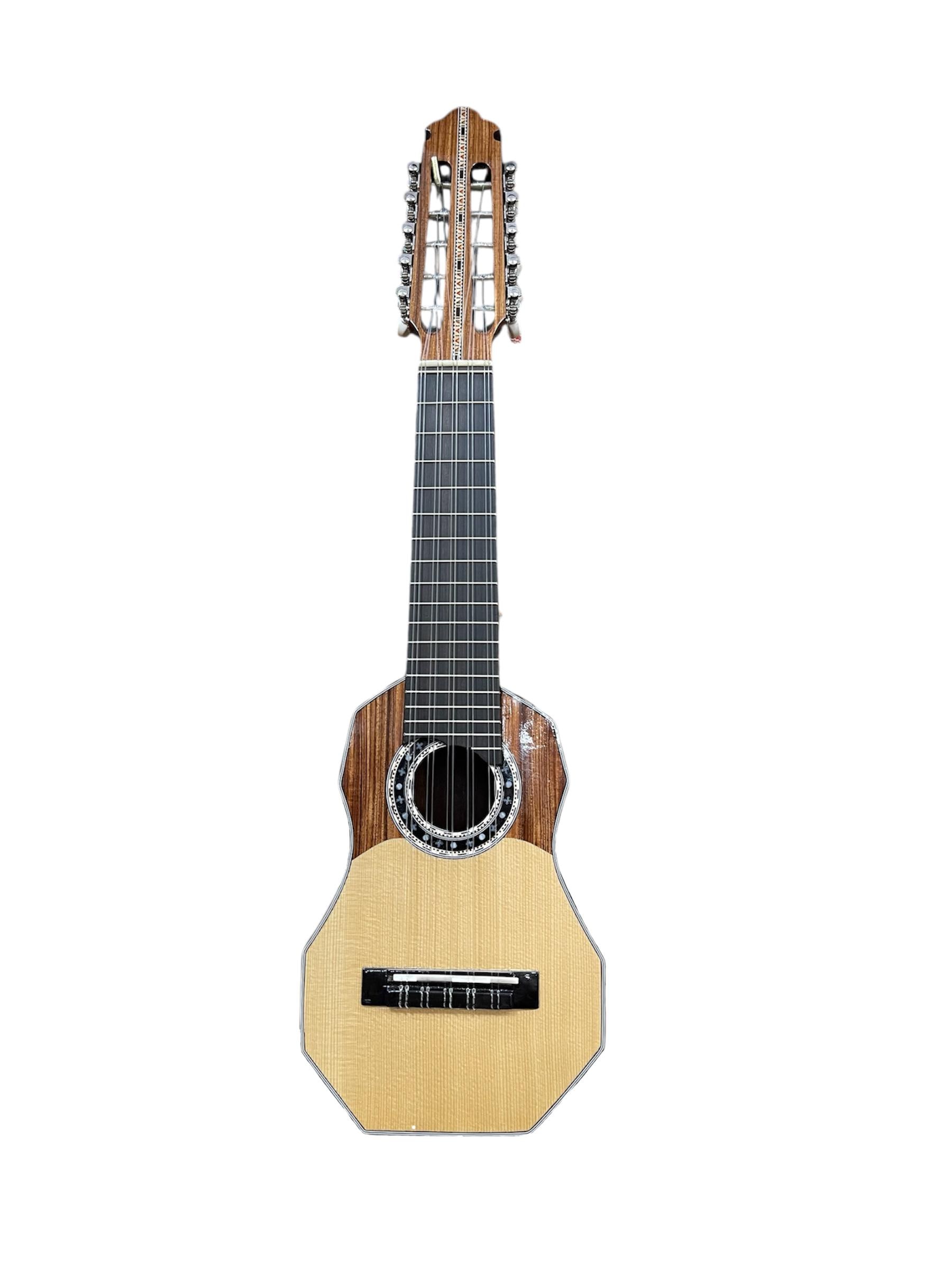 Professional Concert Charango – Solid Jarca Wood + Ebony + Soft