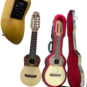 Elektroakustik Charango - Naranjilloholz, Fichtendecke, Jacaranda-Griffbrett, Fishman Presystem Plus, Koffer