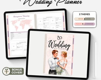 Wedding Planner Printable PDF – Complete Wedding Planning Template, Budget & Checklist Organizer, Instant Download